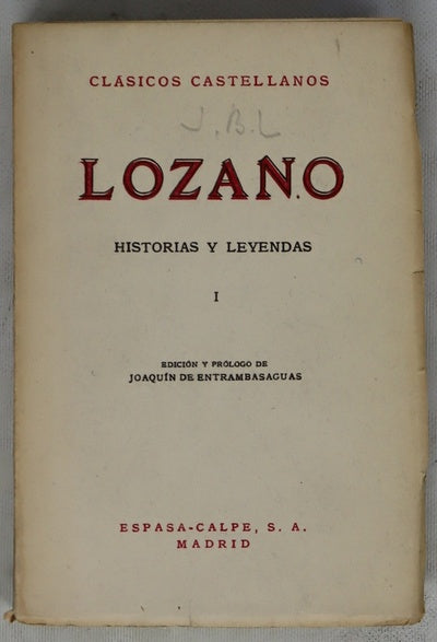 Historias y leyendas, tomo I