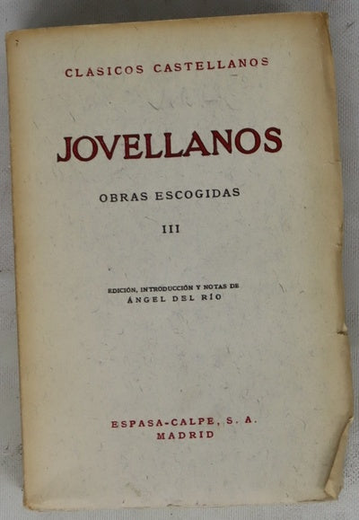 Obras escogidas, tomo III