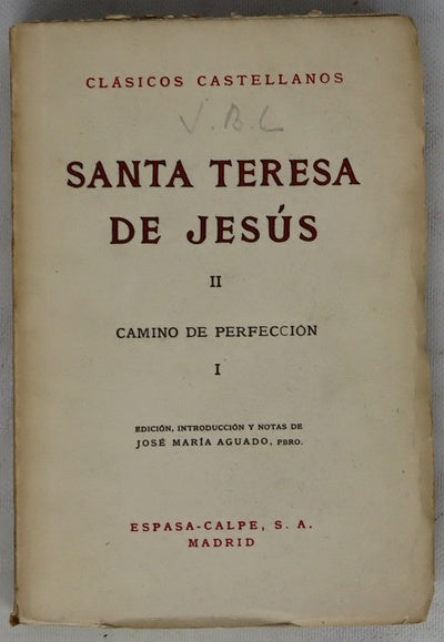 Camino de perfección, tomo I