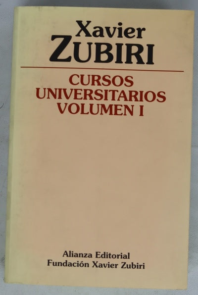 Cursos universitarios, volumen I