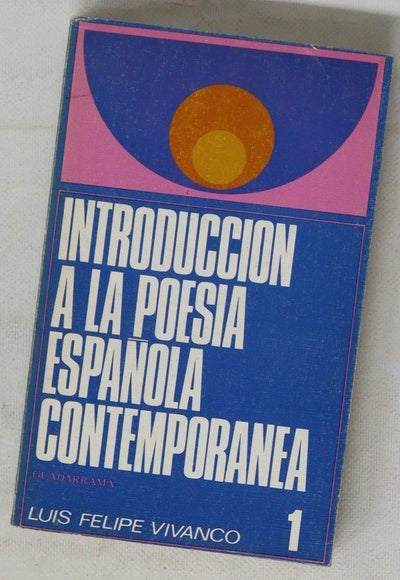 Introducción a la poesía española contemporánea