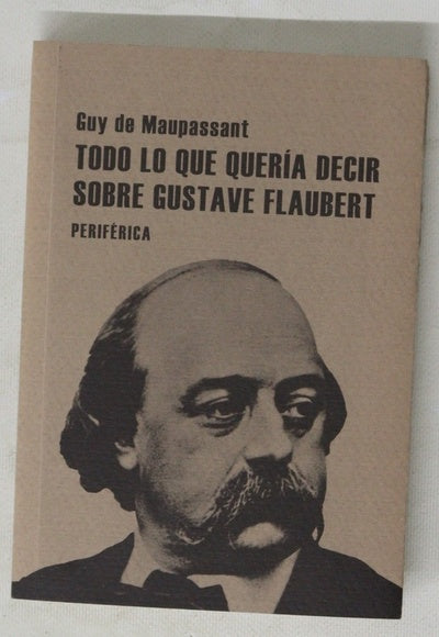 Todo lo que quería decir sobre Gustave Flaubert