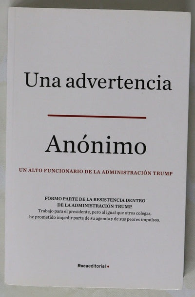 Una advertencia