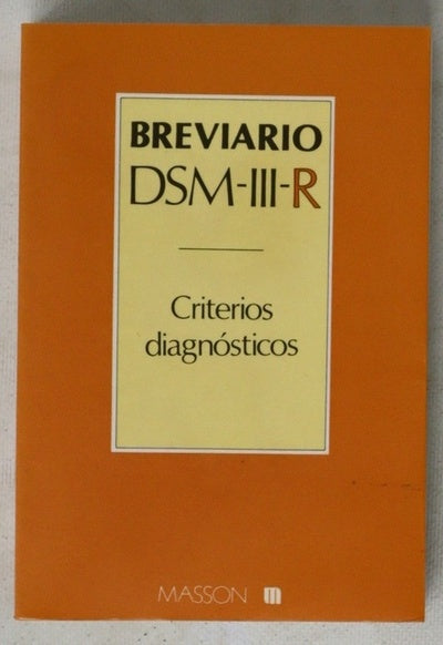 Breviario DSM-III-R criterios diagnósticos