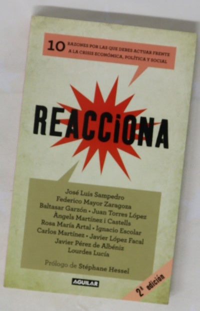 Reacciona : 10 razones por las que debes actuar frente a la crisis económica, política y soc