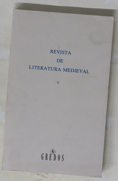 Revista de literatura medieval V