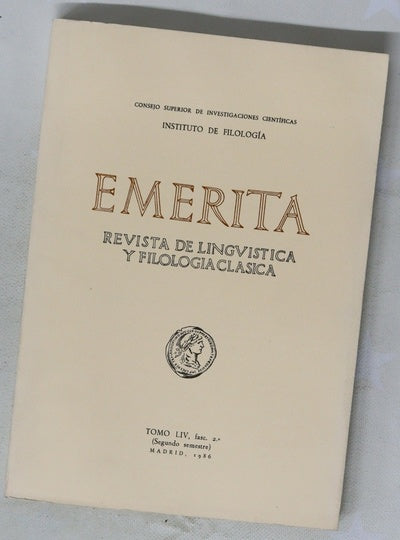 Emerita: Revista de lingüística y filología clásica LIV 