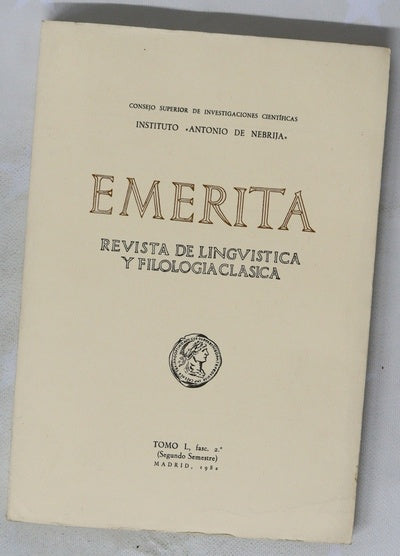 Emerita: Revista de lingüística y filología clásica L