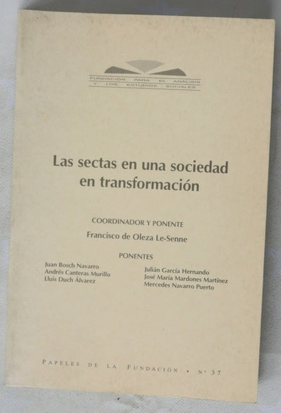 Las sectas en una sociedad en transformación
