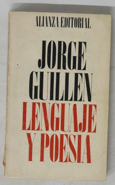 Lenguaje y poesia Algunos casos españoles