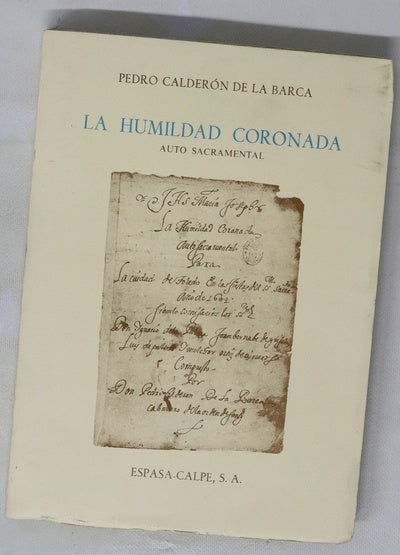 La humildad coronada auto sacramental