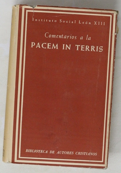 Comentarios a la Pacem in terris