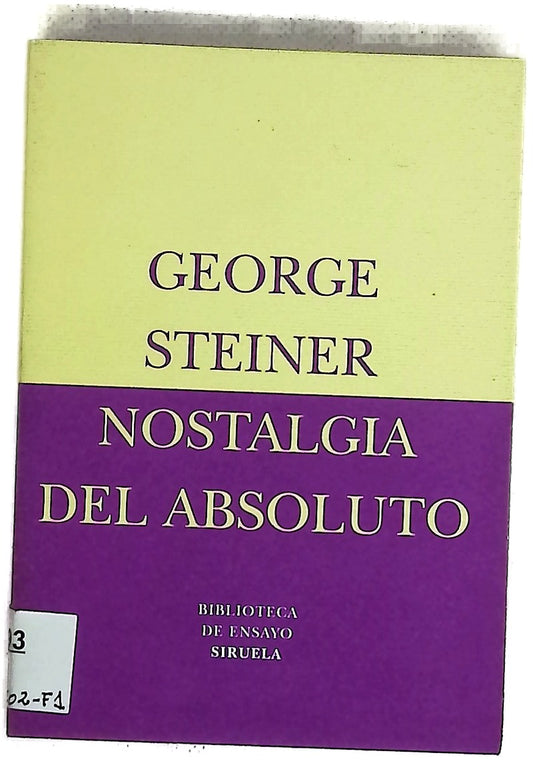 Nostalgia del Absoluto