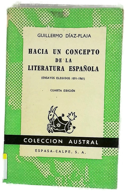 Hacia Un Concepto De La Literatura Espanola