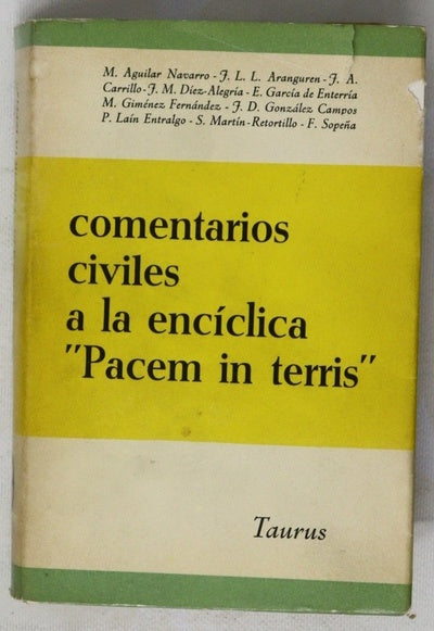 Comentarios civiles a la encíclica "Pacem in Terris"