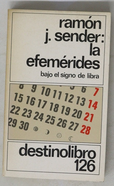La efemérides (bajo el signo de libra)
