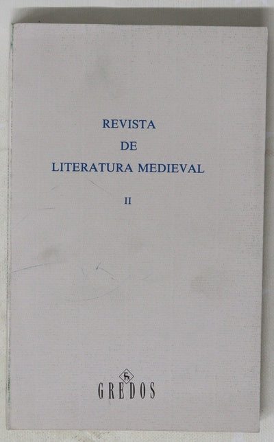 Revista de literatura medieval II