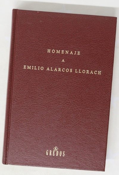 Homenaje a Emilio Alarcos Llorach