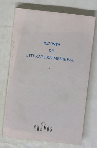 Revista de literatura medieval