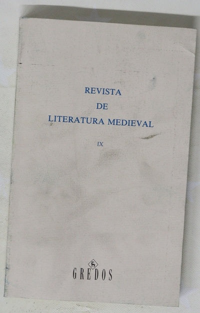 Revista de literatura medieval IX