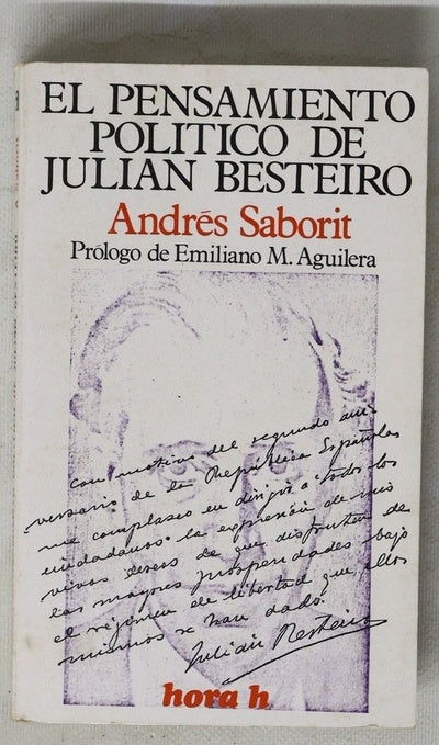 El pensamiento politico de Julian Besteiro