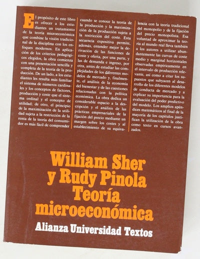 Teoría microeconómica una síntesis de la teoría clásica y el enfoque moderno