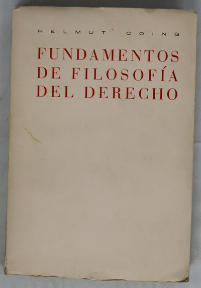 Fundamentos de filosofia del derecho