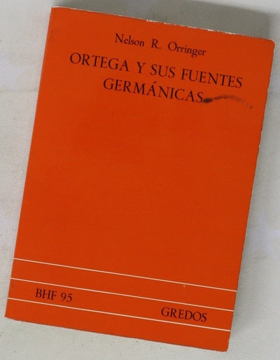 Ortega y sus fuentes germánicas