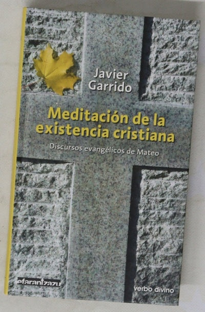 Meditación de la existencia cristiana discursos evangélicos de Mateo