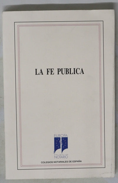 La fe pública 