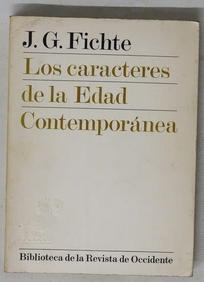 Los caracteres de la Edad Contemporanea