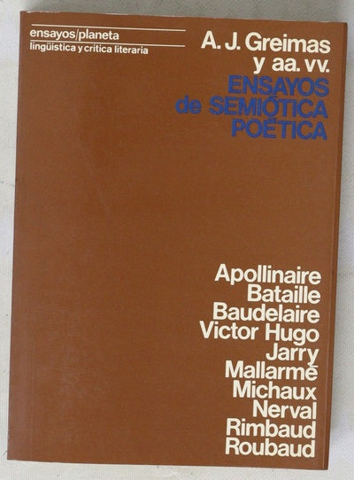 Ensayos de semiótica poética