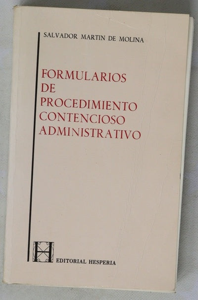 Formularios de procedimiento contencioso administrativo