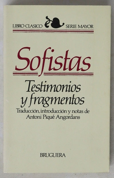Sofistas testimonios y fragmentos