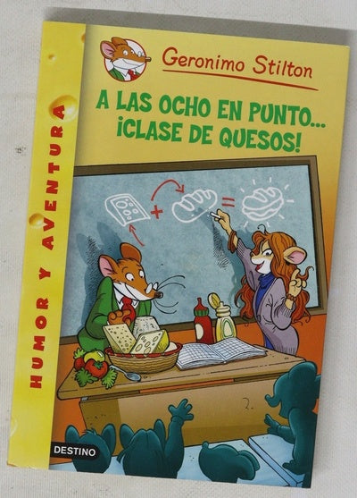 A las ocho en punto-- ¡clase de quesos!