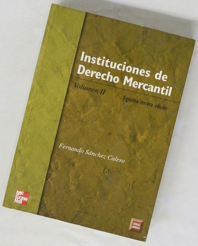 Instituciones de derecho mercantil II
