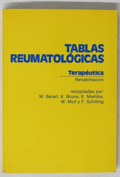 Tablas reumatológicas terapéutica, rehabilitación