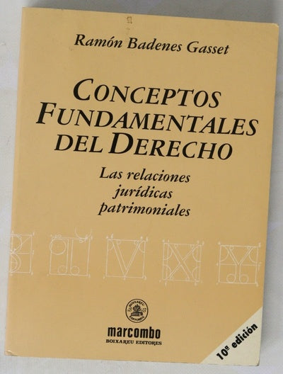 Conceptos fundamentales del derecho las relaciones jurídicas patrimoniales