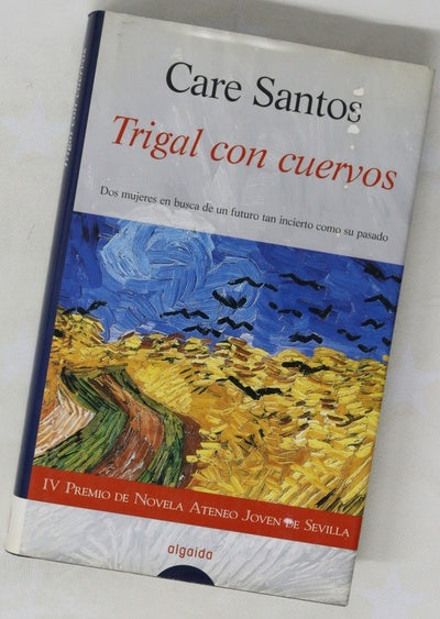 Trigal con cuervos