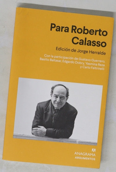 Para Roberto Calasso