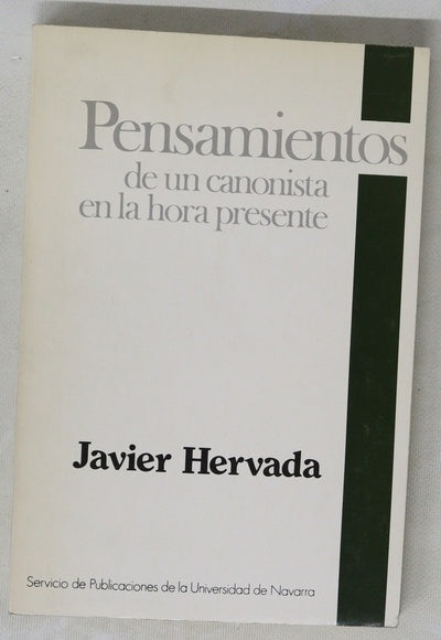 Pensamientos de un canonista en la hora presente