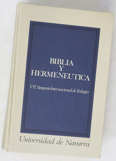 Biblia y hermenéutica