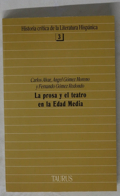 La prosa y el teatro en la Edad Media