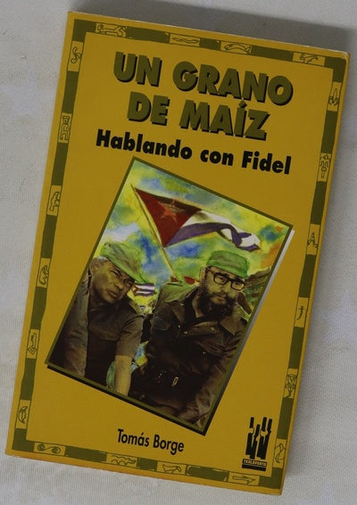 Un grano de maíz hablando con Fidel