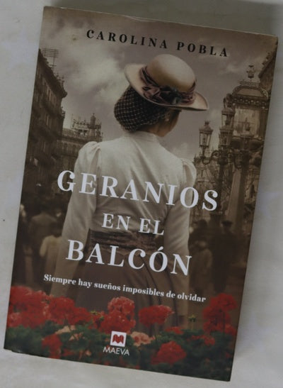 Geranios en el balcón