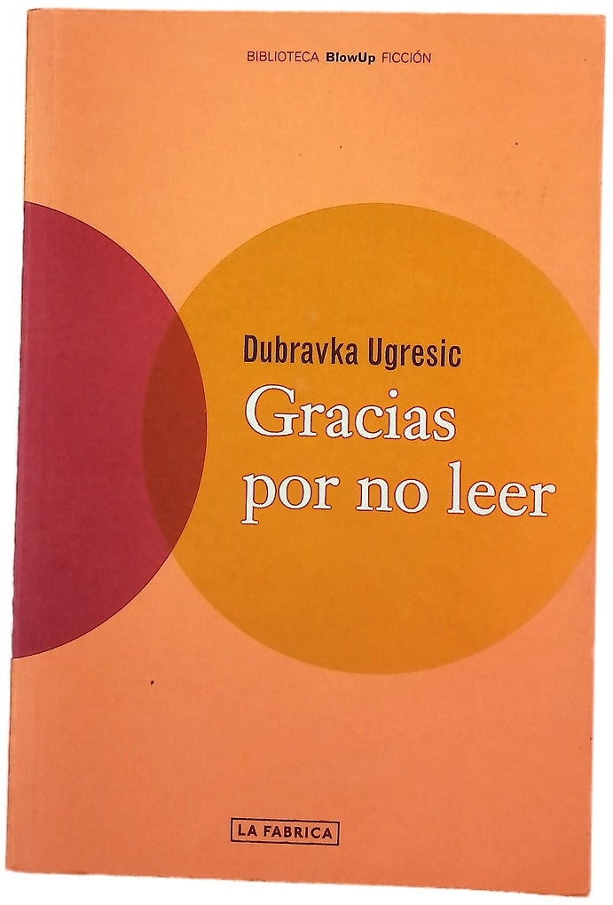 Gracias por no leer
