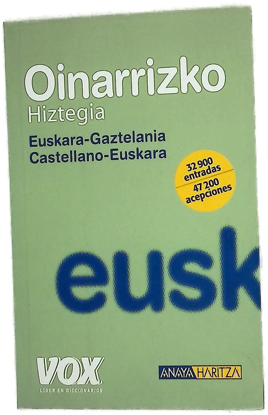Oinarrizko hiztegia euskara-gaztelania, castellano-euskara