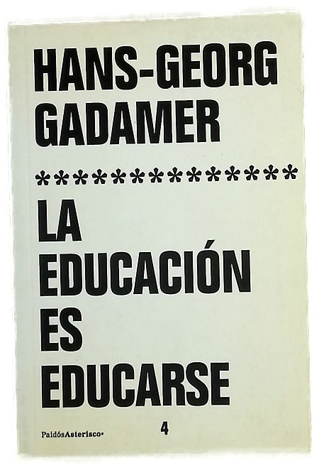 La educación es educarse