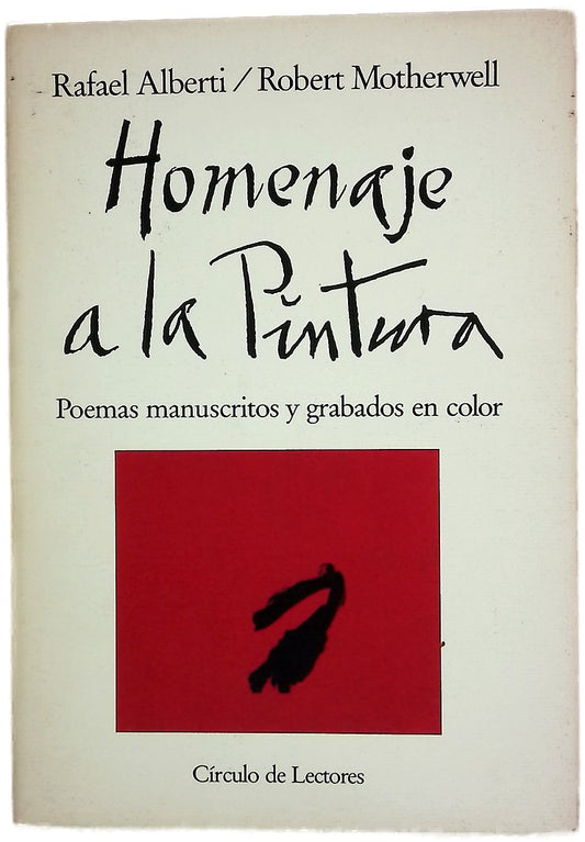 Homenaje a la pintura poemas manuscritos y grabados en color
