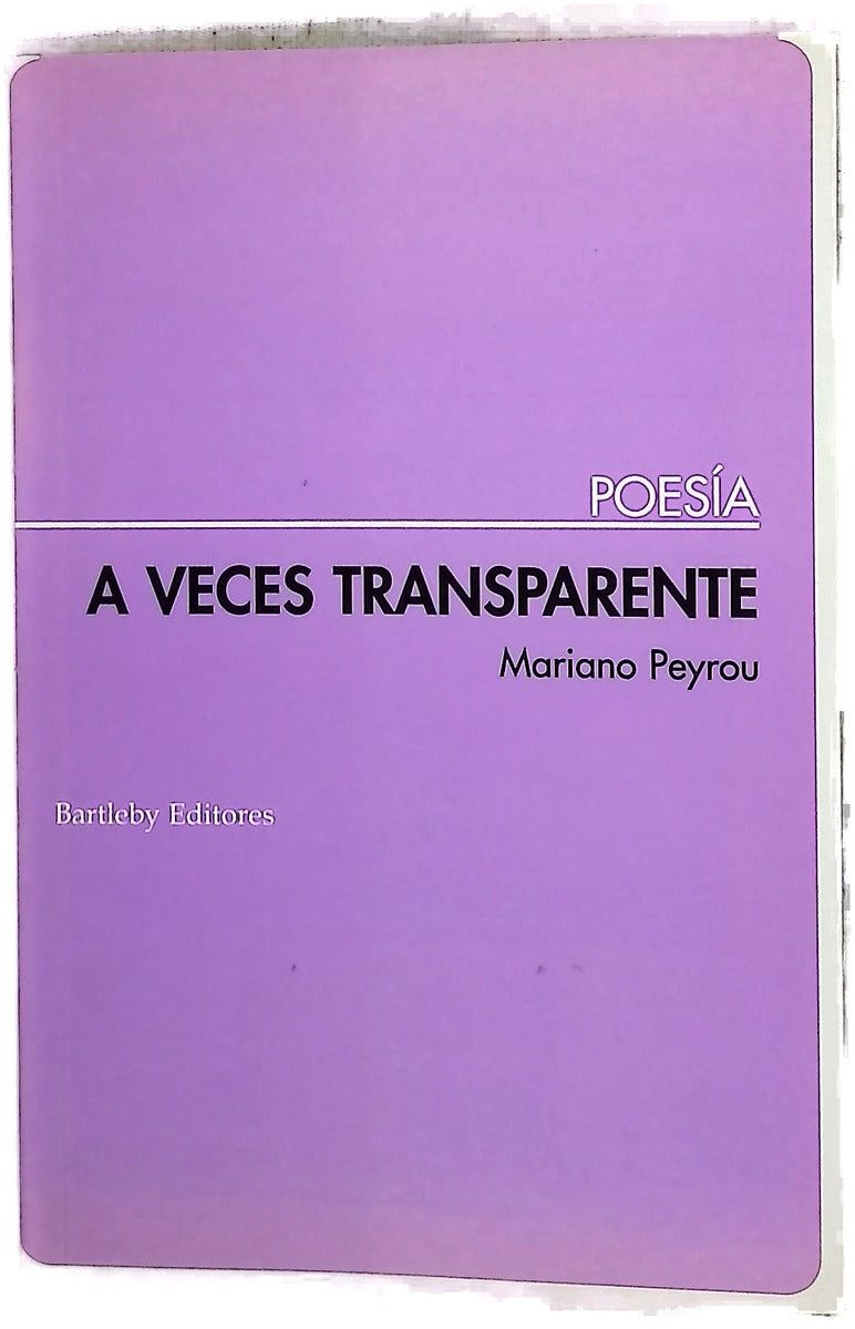 A veces transparente